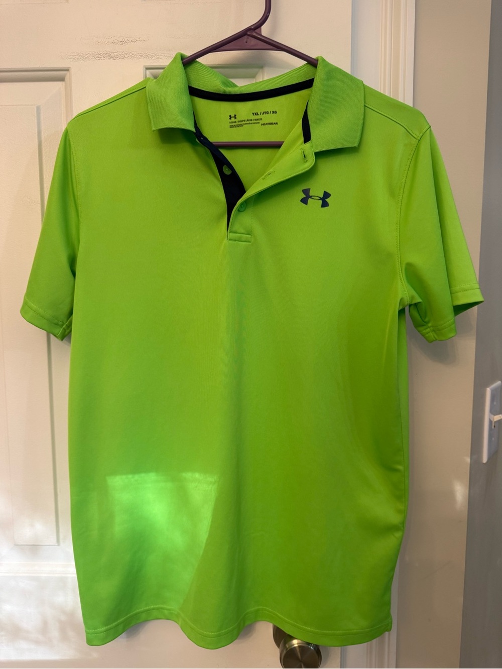 Under Armour Boy’s  Lime Green Polo Shirt